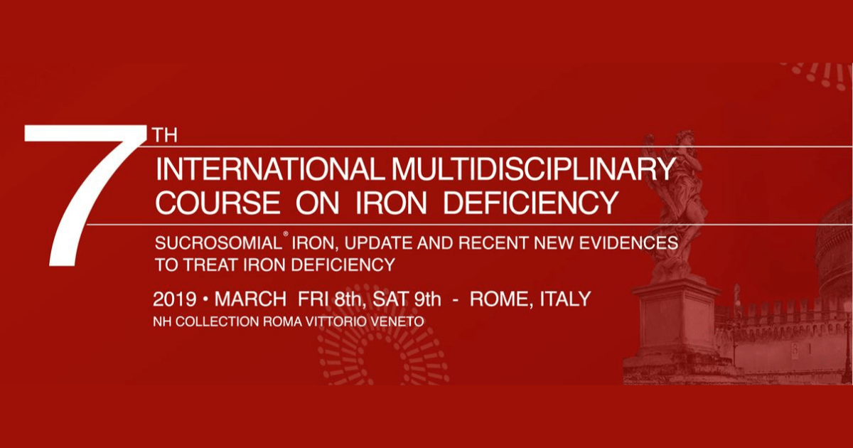 International Multidisciplinary Course on Iron Deficiency settima edizione roma 2019