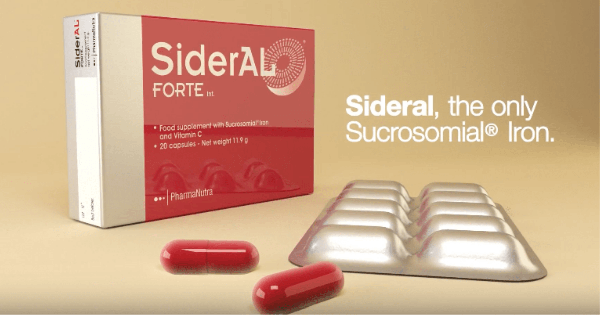 Sideral Forte 20 capsule con ferro sucrosomiale integratore più venduto in Italia