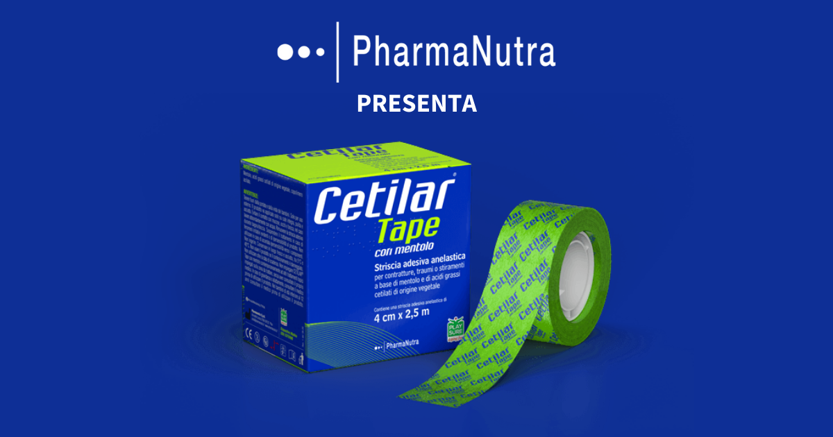 Packaging di cetilar® tape con mentolo - il nuovo prodotto della linea cetilar