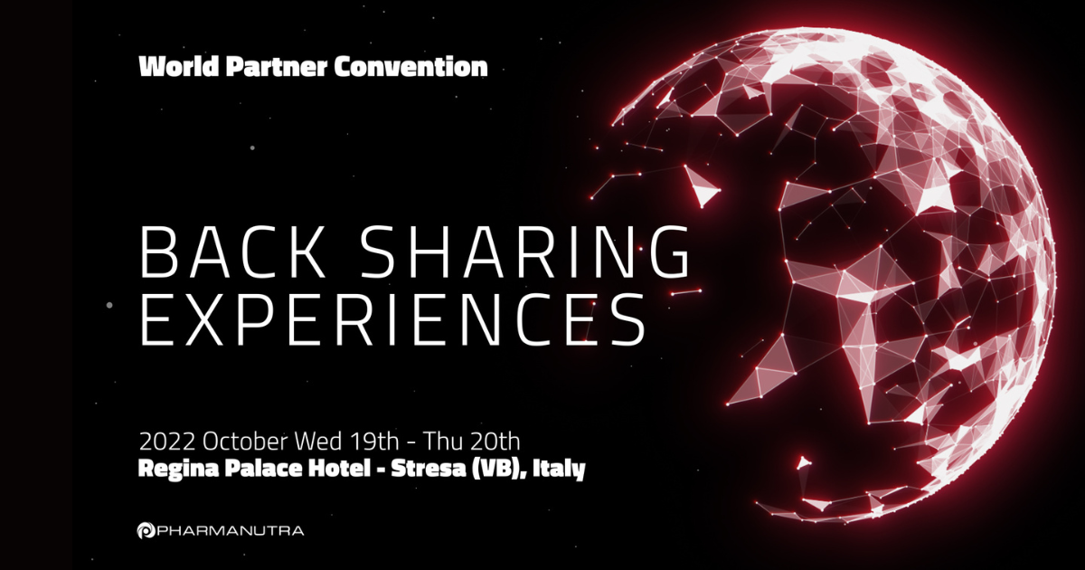 Pharmanutra World Partner Convention 2022 - locandina dell'evento